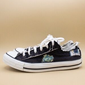 Converse All Star Distress PatchWork Low Top Shoes Women's Size 7